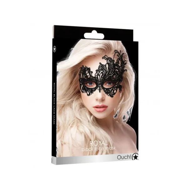 Ouch Royal Lace Mask Black O/S — image 7 of 7