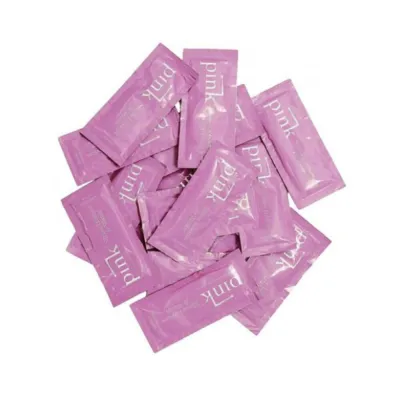 Pink Silicone Foil Pack Lubricant 17oz Bag Of 50