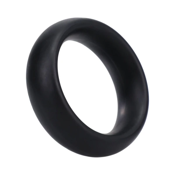 Rock Solid Silicone Black C Ring, Medium (1 7/8in) In A Clamshell