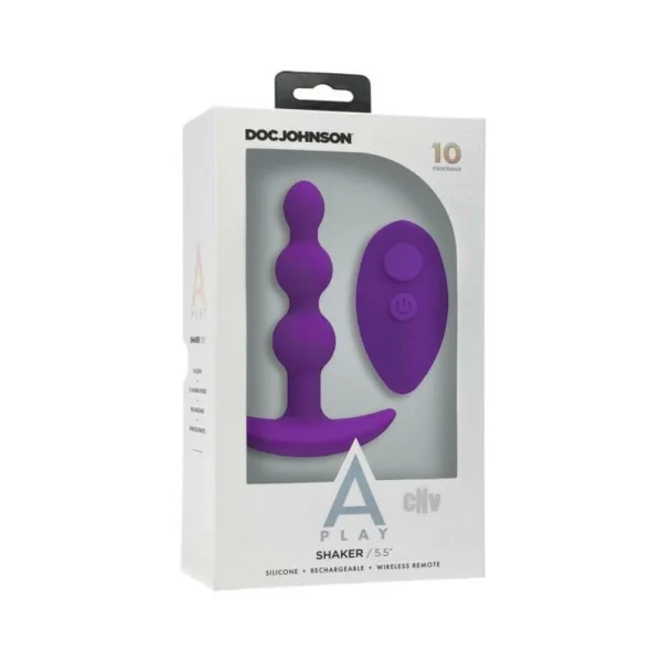 Butt Plugs: A-play Shaker Rechargeable Silicone Anal Plug With Remote