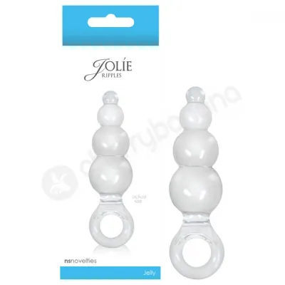 Jolie Ripples Clear Small Butt Plug