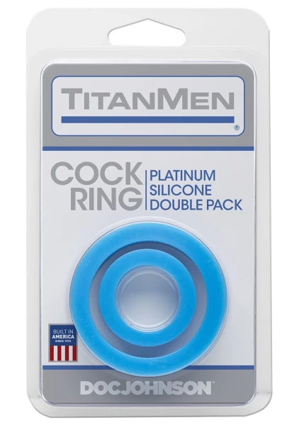 TitanMen® Silicone Cock Rings - Double Pack