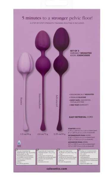 Kegel Training 3-Piece Set - Purple