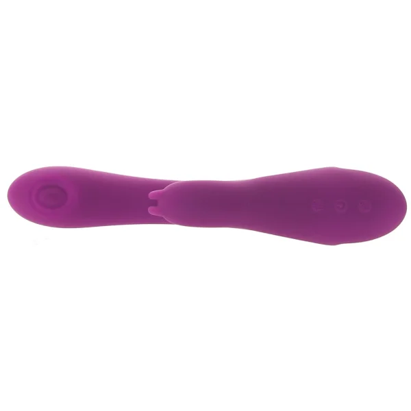 Playboy Pleasure Thumper Waterproof Rechargeable Silicone Tapping Rabbit Vibrator - Fuchsia