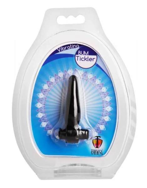 Vibrating Bum Tickler Mini Anal Plug Black — image 6 of 6