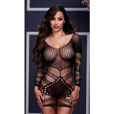 Cover Up Pinstripe Sheer Mini Dress