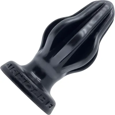 Oxballs Airhole 1 Extra Squishy Silicone Butt Plug Black