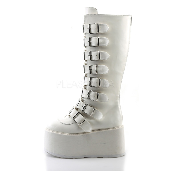 3 1/2 inches PF Knee High Boot w/ 8 Buckle Straps, Back Metal Zip — image 11 of 20