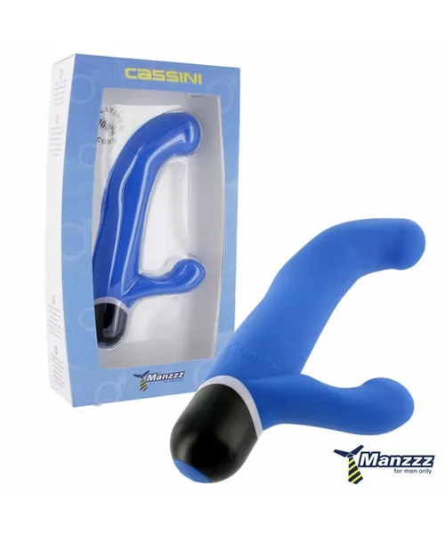 ManzzzToys Cassini Blue Prostate Massager - 2 x AAA