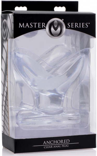 Anchored Clear Butt Plug