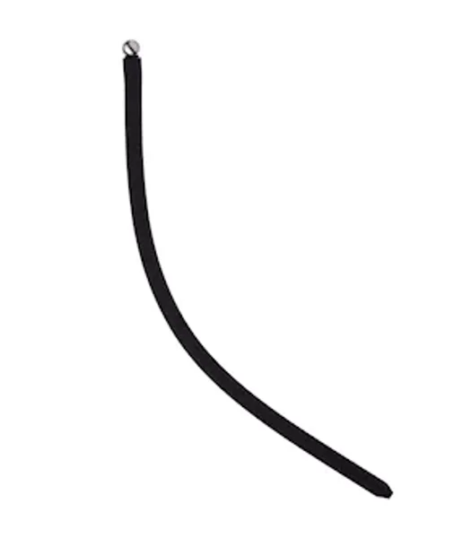 Kink Range Silicone And Stainless Steel Urethral Sound - 9.8 Inch - Black/silver — image 2 of 2