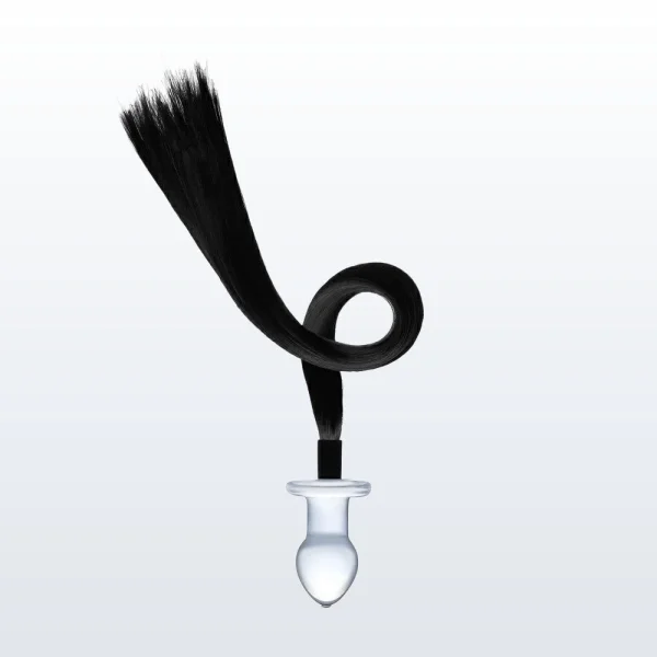 Gläs 3" Horse Tail Glass Butt Plug
