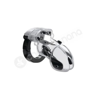 Mystim Pubic Enemy No 1 Clear E stim Cock Cage