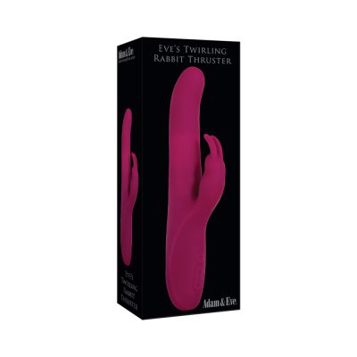 A e Eve s Twirling Rabbit Thruster Rechargeable Silicone Burgundy