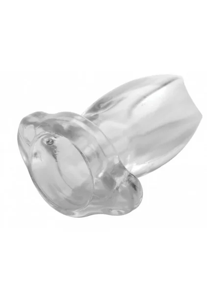 Peephole Clear Hollow Anal Plug