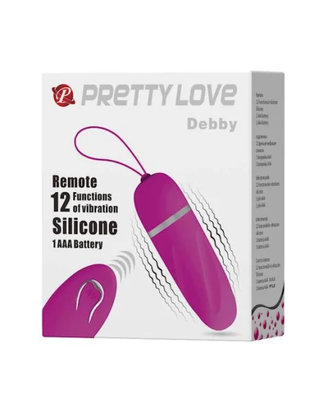 Debby Vibrator Stimulator Egg - Pink - 3.5 Inch