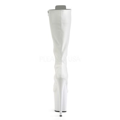 8 inches Heel 4 inches PF Lace Up Stretch Knee Boot Side Zip