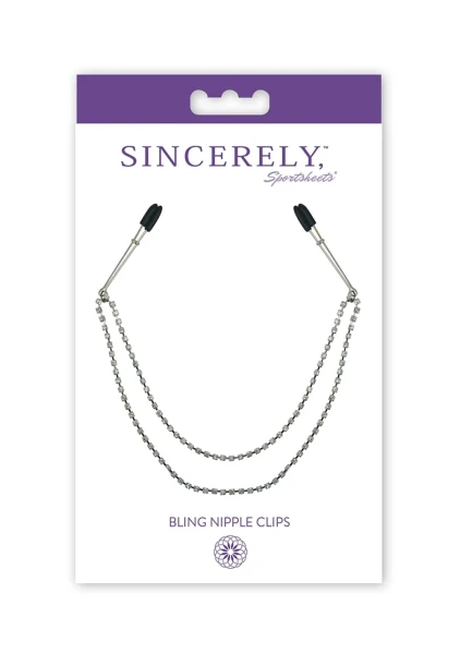 Sincerely Midnight Bling Nipple Clamps