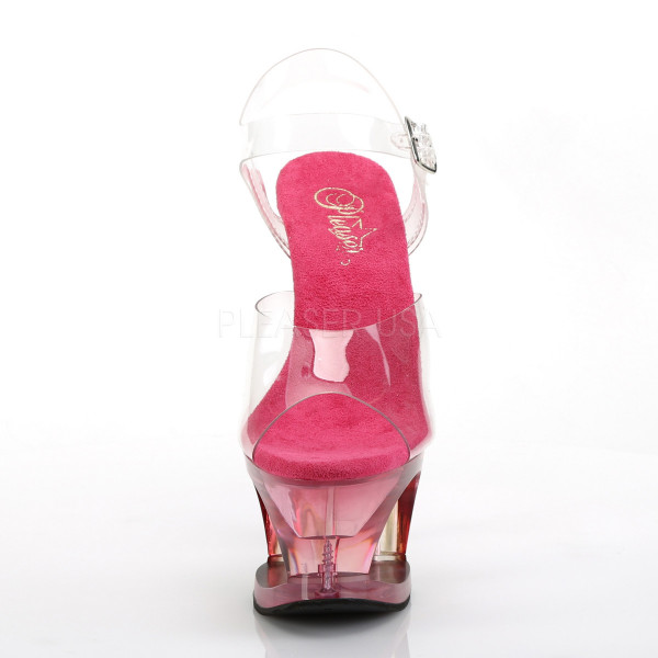 7 inches Heel, 2 3/4 inches Cut-Out Tinted PF Ankle Strap Sandal — image 6 of 12