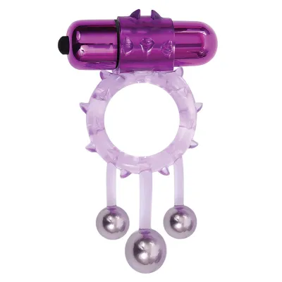 Adam and Eve Triple Ball Banging Vibrating Cock Ring