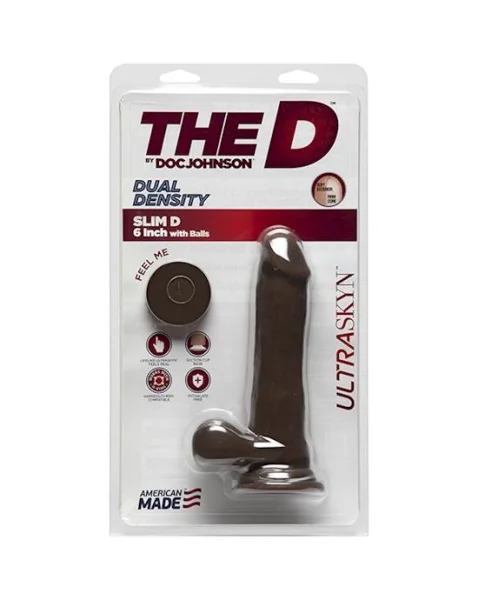 Doc Johnson Ultraskyn Slim Dildo With Balls