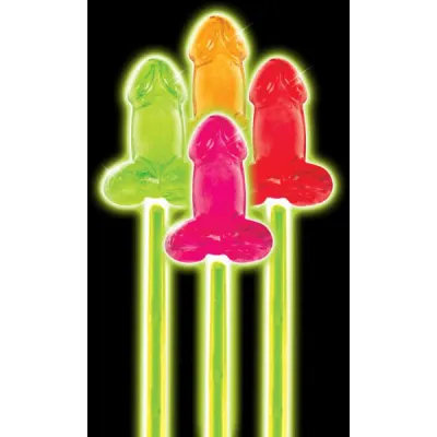 Bachelorette Pecker Glow Pops 4 Pack