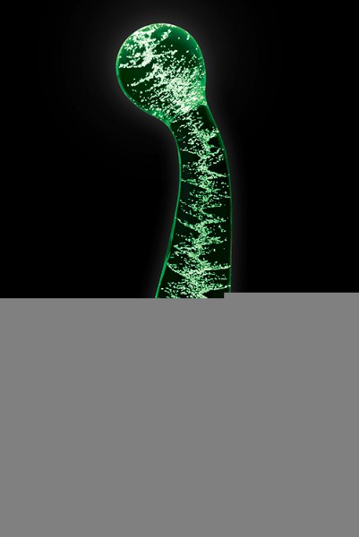 nsnovelties 6.7" Glow-In-The-Dark Glass G-Spot Dong