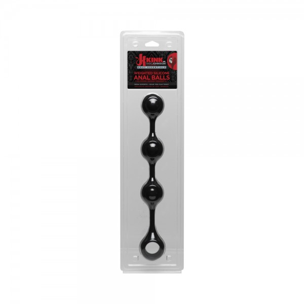 Kink By Doc Johnson Anal Essentials Weighted Silicone Anal Balls