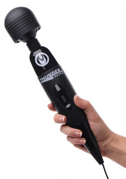 Thunder Stick - Extreme Power Massage Wand - Black - Clit Massage