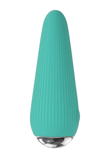 Gender X O Cone Rechargeable Waterproof Silicone Powerful Bullet Vibrator - Teal