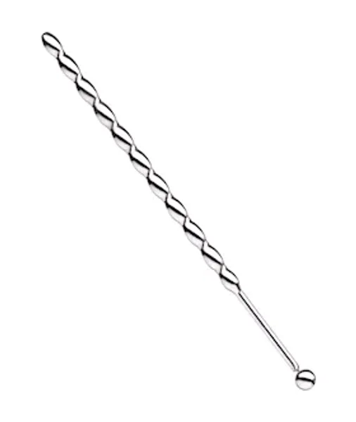 Kink Range Stainless Steel Twisted Penis Plug  5.9 Inches - Silver — image 2 of 2