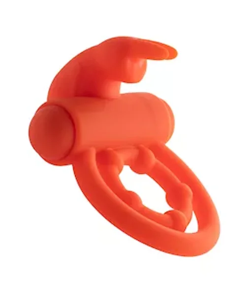 Share Satisfaction Vibrating Rabbit Ring - Orange — image 7 of 8