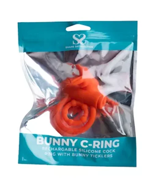 Share Satisfaction Vibrating Rabbit Ring - Orange — image 6 of 8