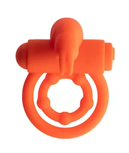 Share Satisfaction Vibrating Rabbit Ring - Orange — image 5 of 8