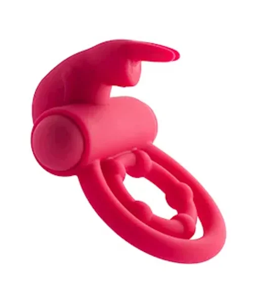 Share Satisfaction Vibrating Rabbit Ring - Pink — image 7 of 8