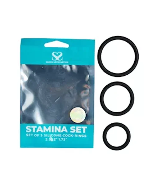 Share Satisfaction Stamina C-ring Set - Black