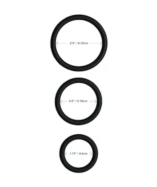 Share Satisfaction Stamina C-ring Set - Black