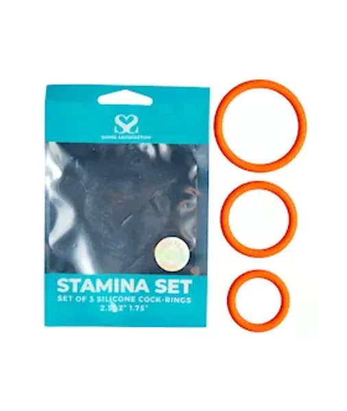 Share Satisfaction Stamina C-ring Set - Orange — image 7 of 9