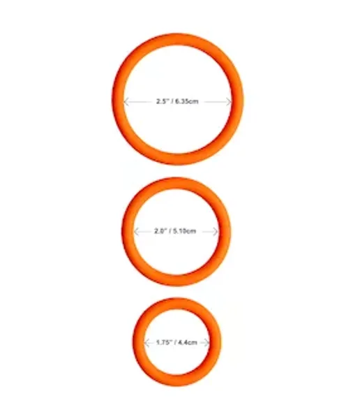 Share Satisfaction Stamina C-ring Set - Orange — image 9 of 9