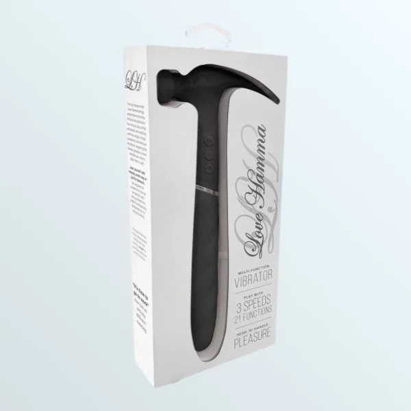 Love Hamma Straight Multi-Function Vibrator - Black