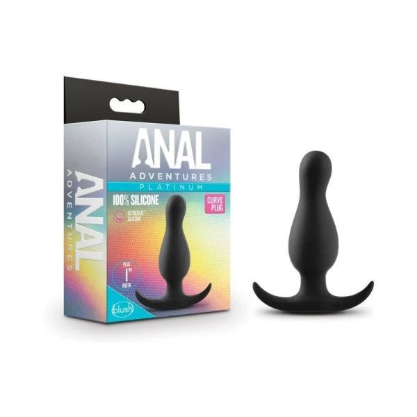 Anal Adventure Platinum Curve Plug Black — image 15 of 15