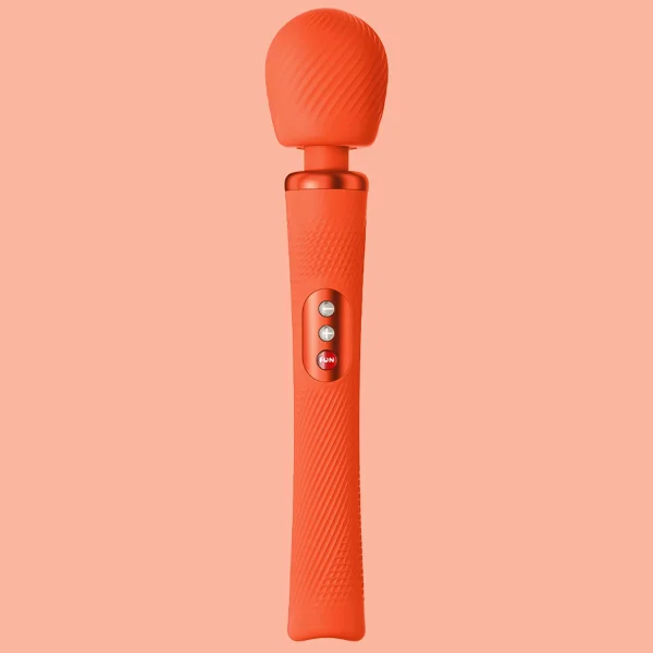Fun Factory VIM Silicone Rechargeable Vibrating Weighted Rumble Wand - Midnight Blue