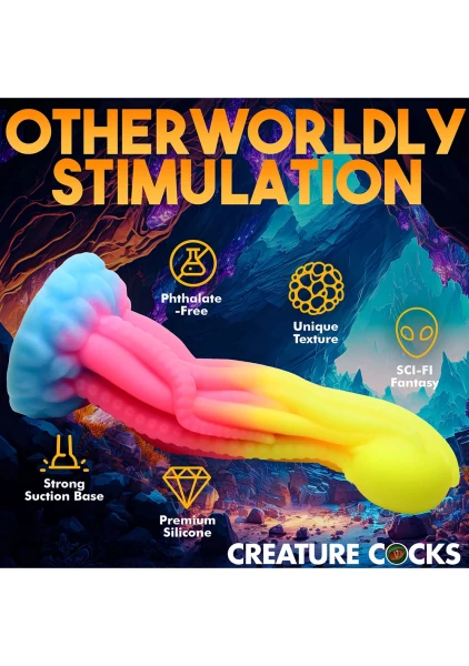 Creature Cocks - Tenta-Glow Glow-in-the-Dark Silicone Dildo