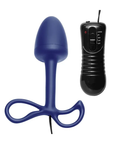 Astral Quattro Large Bulb 4 Speed P Spot Vibrator - Blue