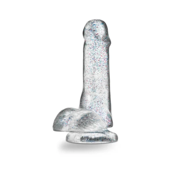 Naturally Yours - 6" Glitter Cock - Sparkling Clear — image 5 of 17