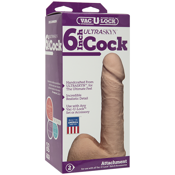 Vac-U-Lock 6" Realistic Cock