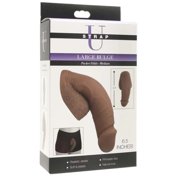 Strap U Large Bulge 6.5 Inch Packer Dildo