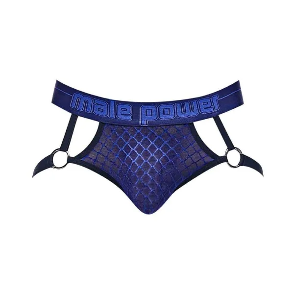 Mp Diamond Mesh Jock Ring Nav Lx