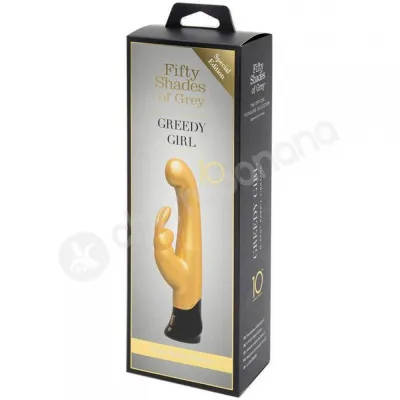 Fifty Shades Of Grey Greedy Girl 10 Year Anniversary Gold Rabbit Vibrator