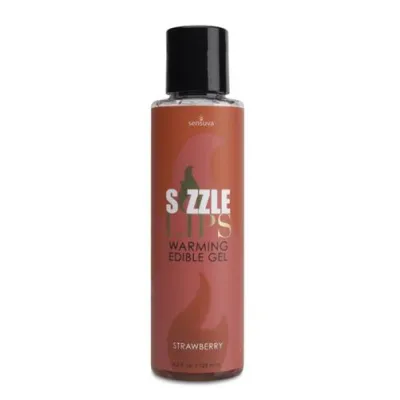 Sizzle Lips Warming Edible Gel Strawberry 4 2 Oz